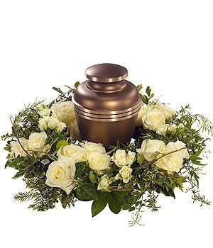 White Urn Wreath.