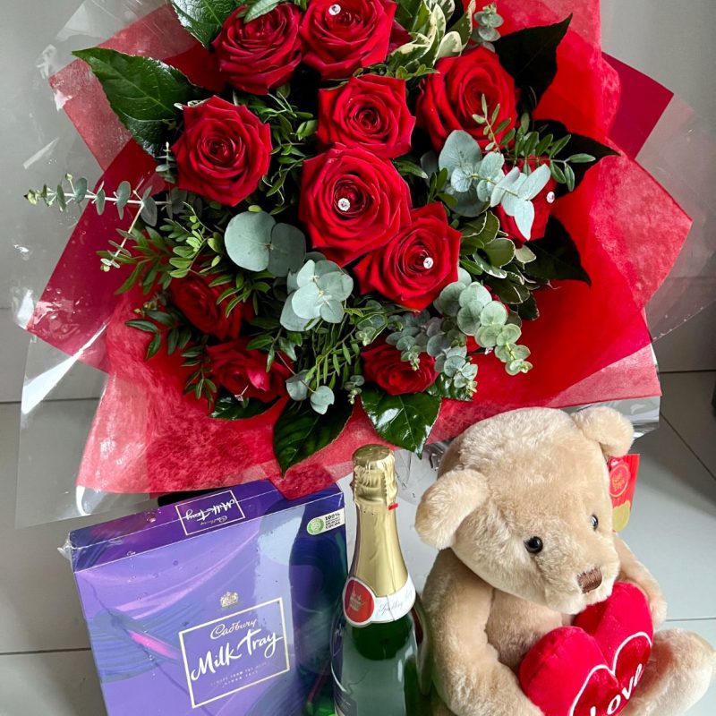 rose package valentines day flowers belfast