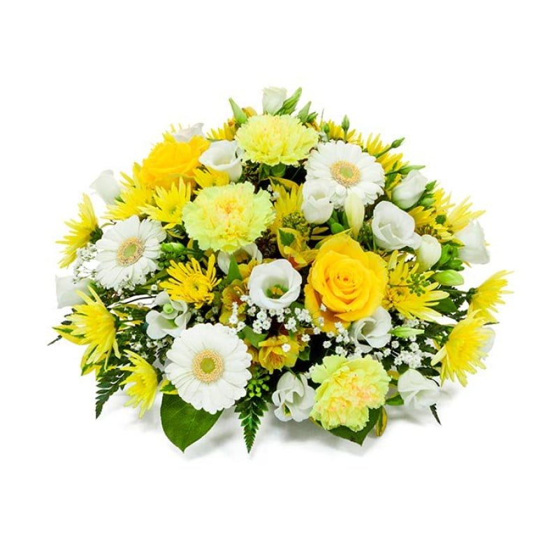 Yellow Posy funeral flowers belfast